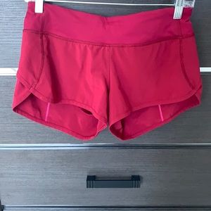 Lululemon shorts, pink, size 4